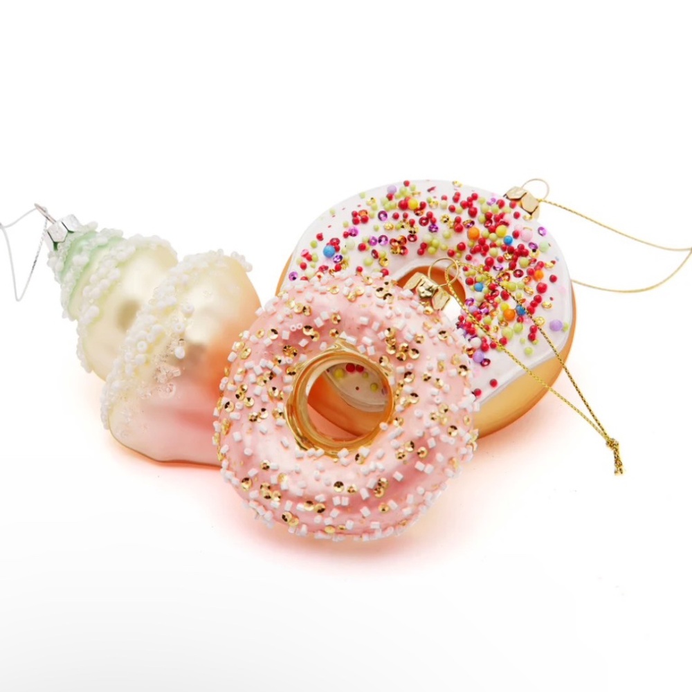 Palmero Natale - Sugar & Spice Ornaments (Set of 3) New With Tags